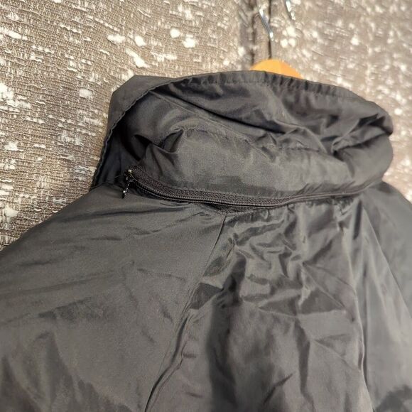 Vintage Adidas Trefoil 1/4 Zip Windbreaker Jacket Hidden Hood Size Medium - Picture 10 of 16